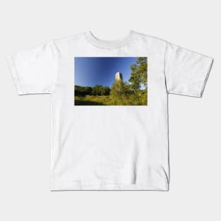 Silo with Tibetan Prayer Flags Kids T-Shirt